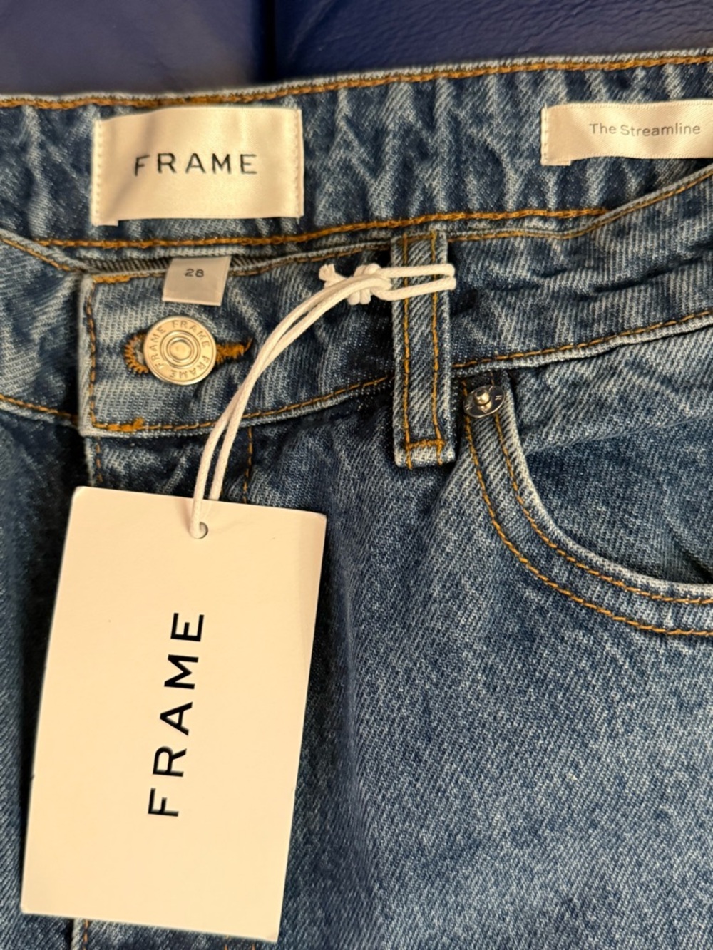 Frame Denim Light Blue High-Rise Jeans